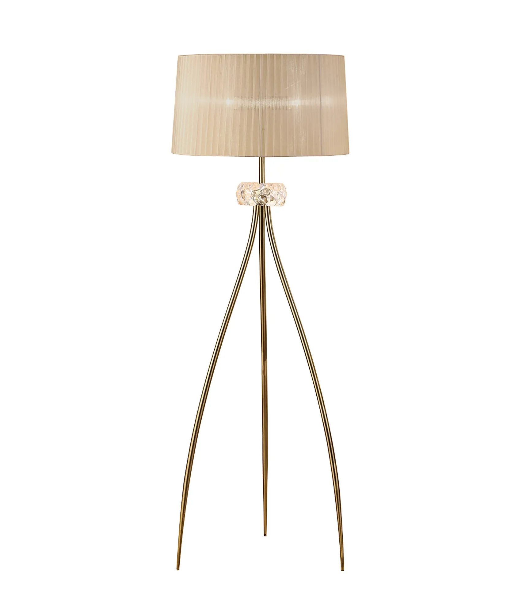 Loewe Antique Brass-Soft Bronze Floor Lamps Mantra Shaded Floor Lamps Loewe Antique Brass-Soft Bronze Floor Lamps Mantra Shaded Floor Lamps